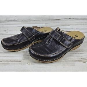 SPRING STEP Womens Shoes EU 39/US 7 Aphylla Mule Clogs Brown Leather Slip On